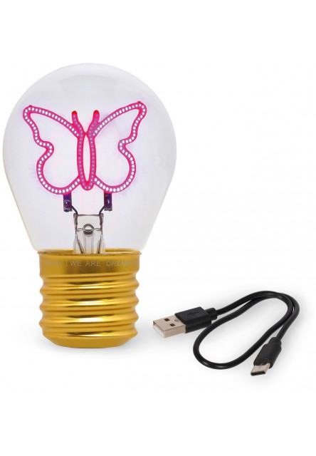 Dekorační světlo Legami Bulb Fiction - Butterfly