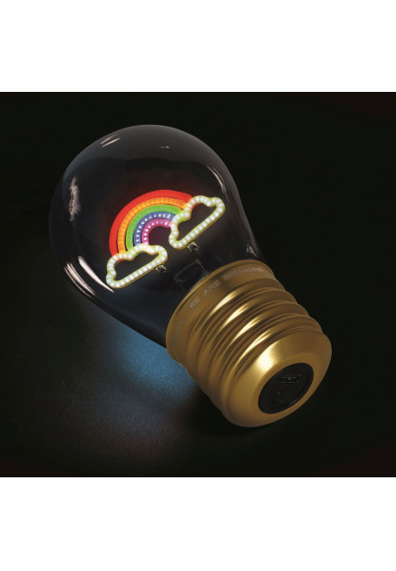 Dekorační světlo Legami Bulb Fiction - Rainbow