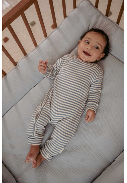 Overal Stone Blue Stripe vel. 74