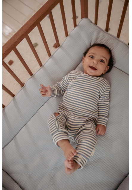 Overal Stone Blue Stripe vel. 74