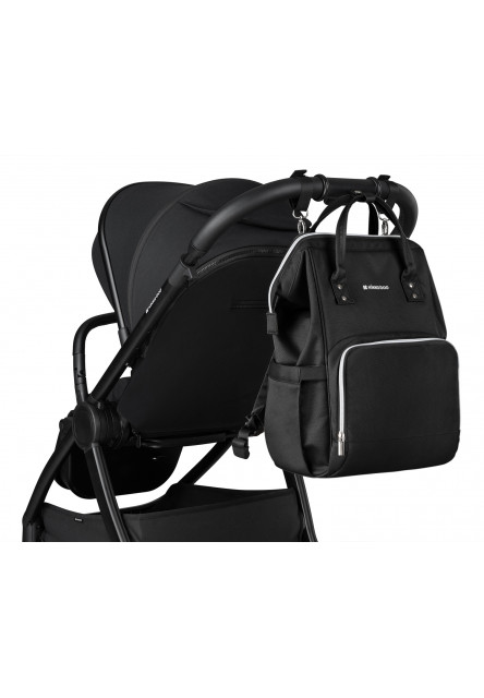 Prebaľovací batoh Siena Black & Silver