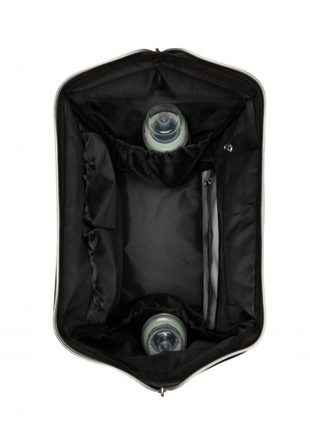 Prebaľovací batoh Siena Black & Silver