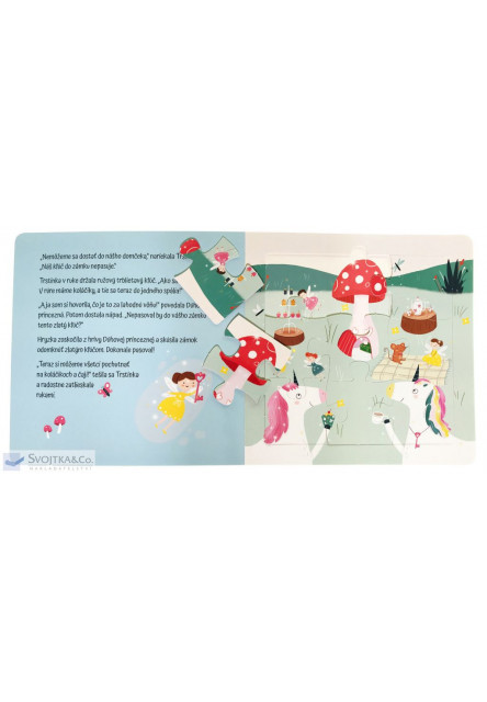 Čarovné jednorožce Kniha s puzzle