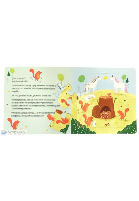 Čarovné jednorožce Kniha s puzzle