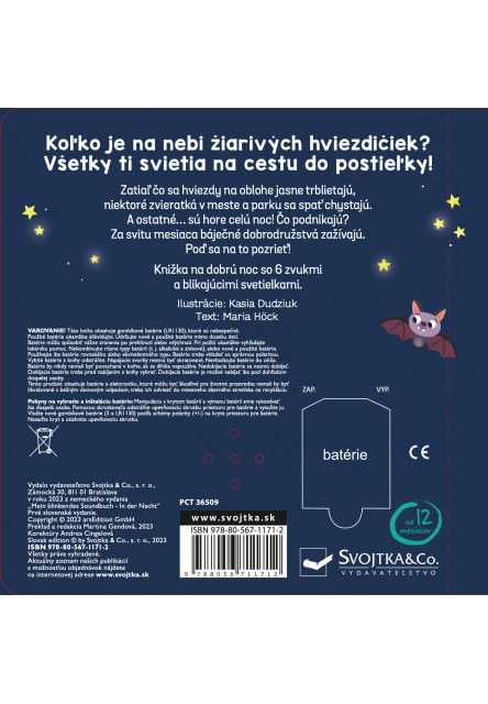 Moja blikajúca zvuková knižka V noci