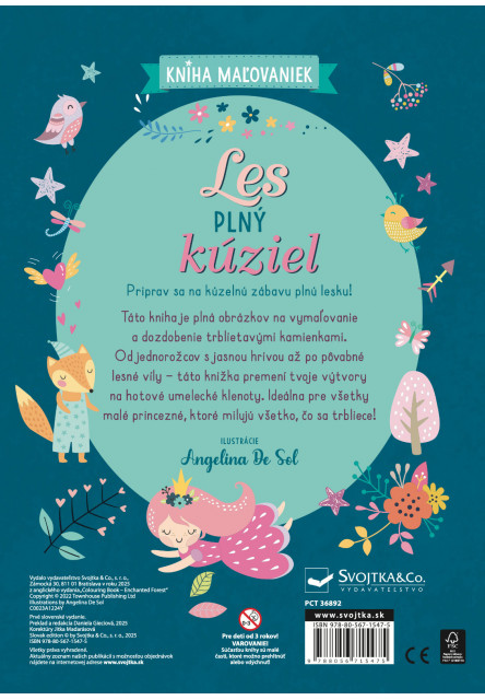 Les plný kúziel - omaľovánky, 1400 diamantov na nalepenie