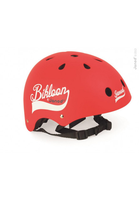 Cyklistická prilba pre deti Bikloon červená s ventiláciou veľkosť 47-54 červená Janod