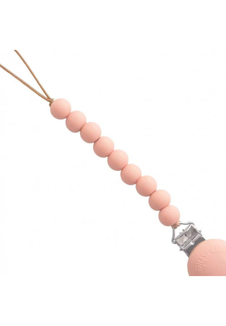 Klip na cumlík hera mushie - powder pink