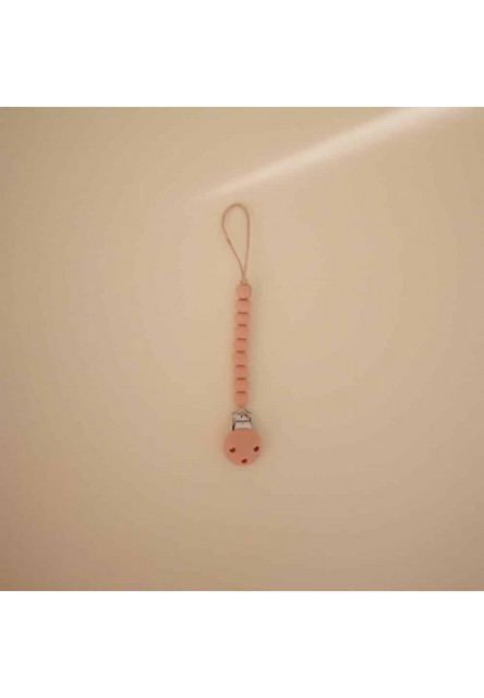 Klip na cumlík hera mushie - powder pink