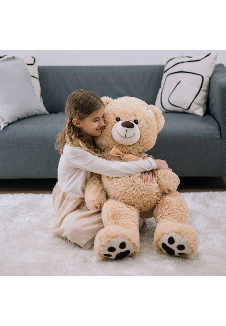 Free2Play Plyšový medvěd Fluffy 100 cm Brown