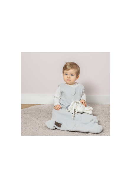 Oboustranný lehký mušelínový spací pytel Light Grey 4-24 měsíců M