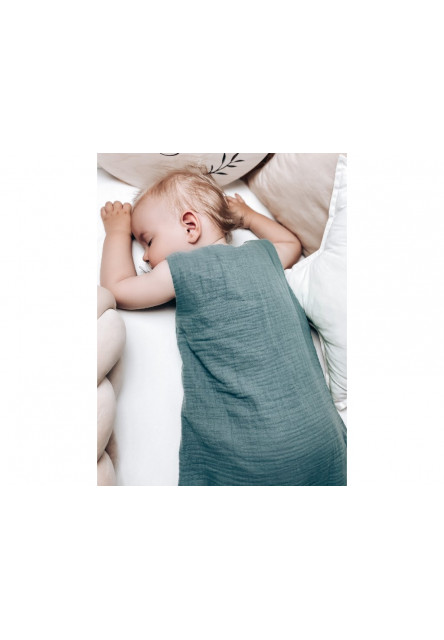Oboustranný lehký mušelínový spací pytel Light Grey 4-24 měsíců M