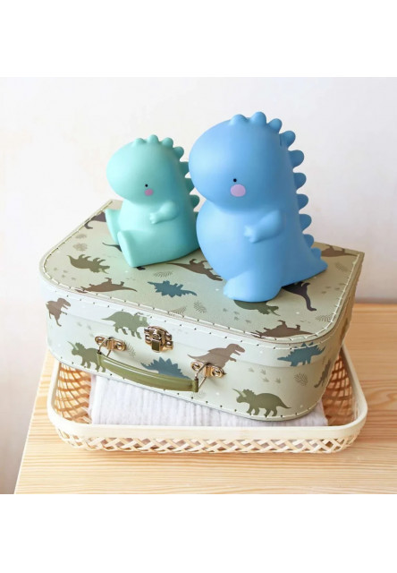 A Little Lovely Company Sada dvoch kufríkov - Dinosaury