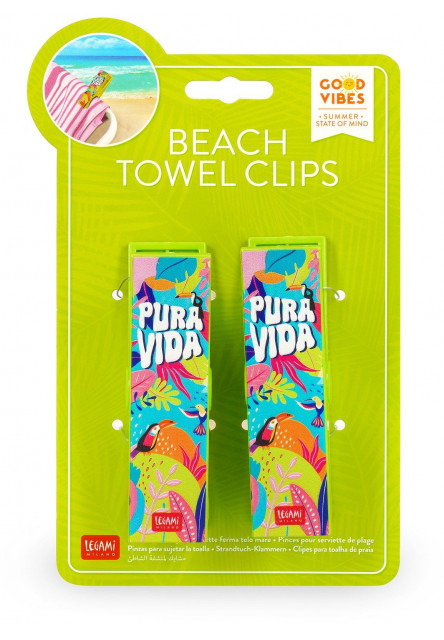 Štipce na osušku Legami Set Of 2 Beach Towel Clips - Pura Vida