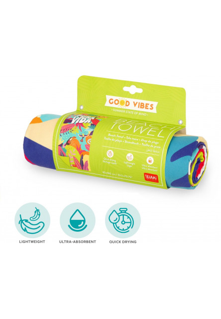 Plážová osuška Legami Beach Towel - Pura Vida