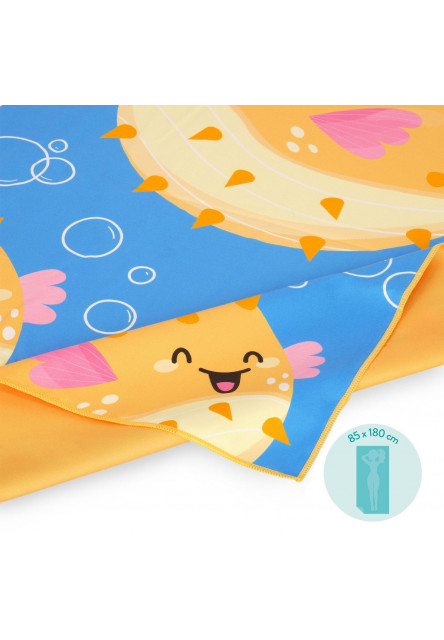 Plážová osuška Legami Beach Towel - Pufferfish