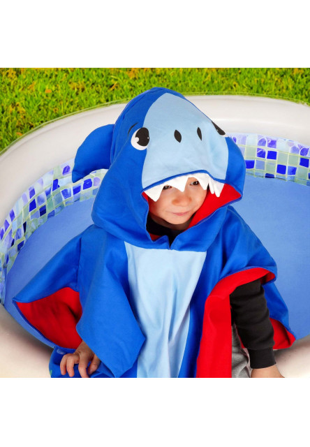 Detské pončo Legami Towelling Poncho For Kids - Shark
