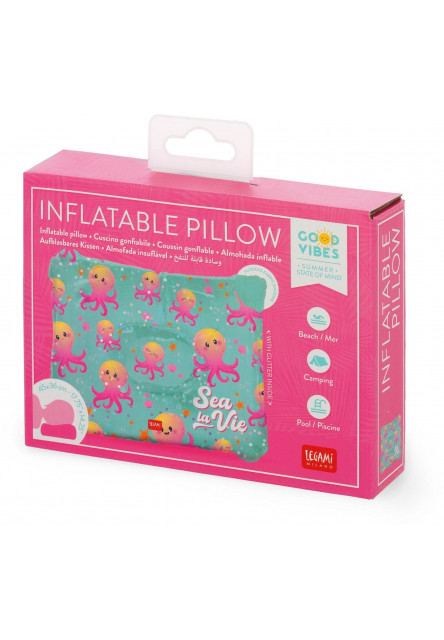 Nafukovací vankúš Legami Inflatable Pillow - Octopus