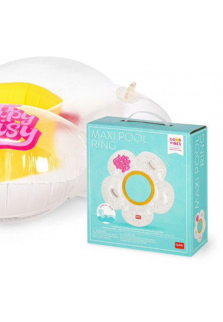 Nafukovací kruh Legami Maxi Pool Ring - Daisy