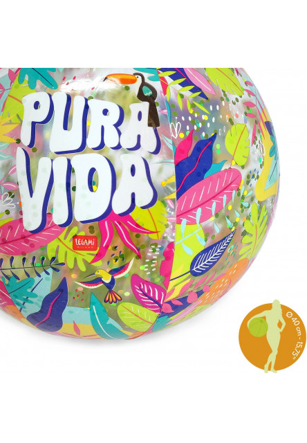 Nafukovacia lopta Legami Glitter Beach Ball - Pura Vida