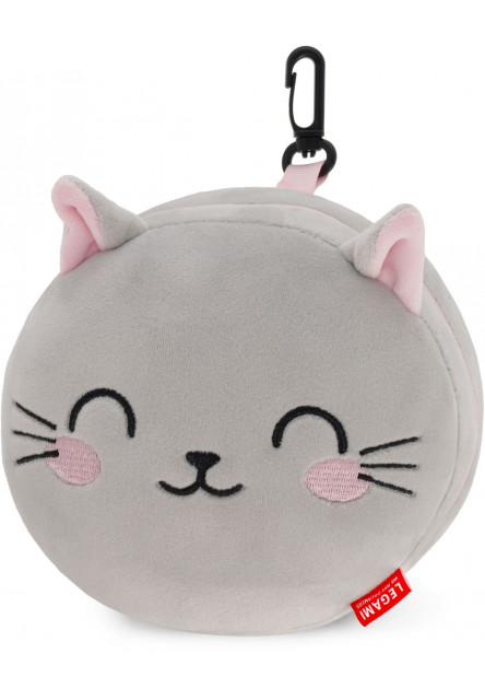 Cestovný vankúšik s maskou na spanie Legami Travel Pillow With Sleep Mask - My Travel Buddy - Kitty