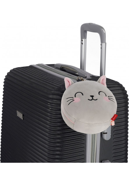 Cestovný vankúšik s maskou na spanie Legami Travel Pillow With Sleep Mask - My Travel Buddy - Kitty