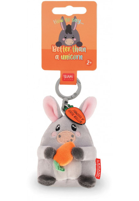 Plyšová kľúčenka Legami Super Soft! - Tiny - Donkey