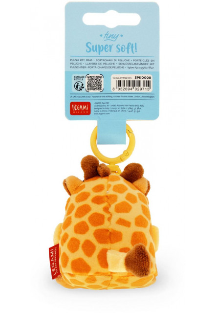 Plyšová kľúčenka Legami Super Soft! - Tiny - Giraffe