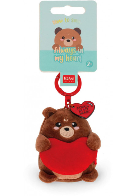 Plyšová kľúčenka Legami Super Soft! - Tiny - Teddy Bear