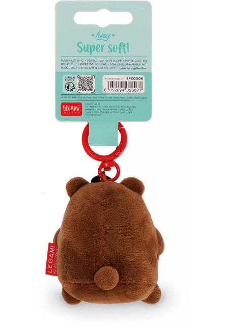 Plyšová kľúčenka Legami Super Soft! - Tiny - Teddy Bear