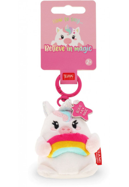 Plyšová kľúčenka Legami Super Soft! - Tiny - Unicorn
