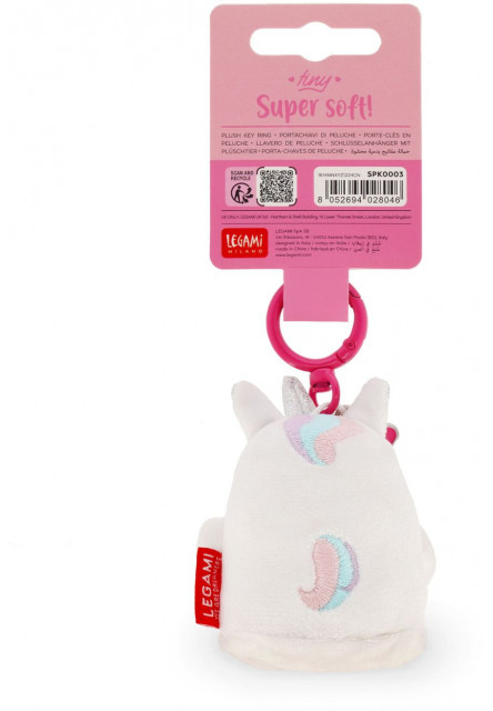 Plyšová kľúčenka Legami Super Soft! - Tiny - Unicorn