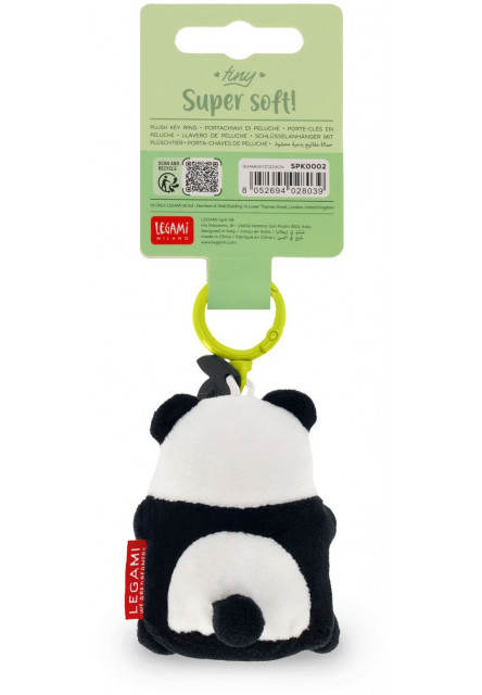 Plyšová kľúčenka Legami Super Soft! - Tiny - Panda