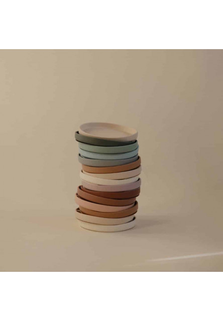 Silikónový tanierik mushie - shifting sand