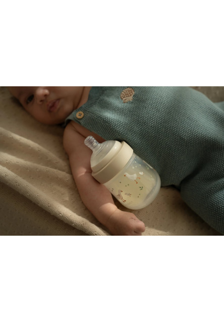 Dojčenské fľaše 165 ml + 240 ml + 2 cumlíky Husa