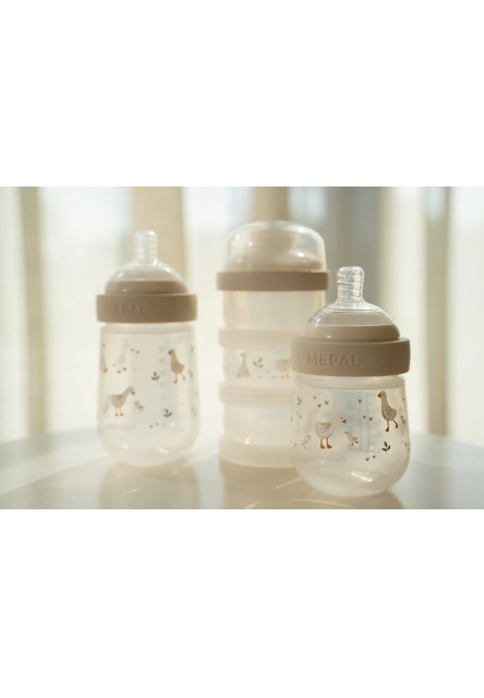Dojčenské fľaše 165 ml + 240 ml + 2 cumlíky Husa