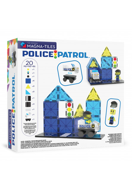 Magnetická stavebnica Police Patrol 20 dielov
