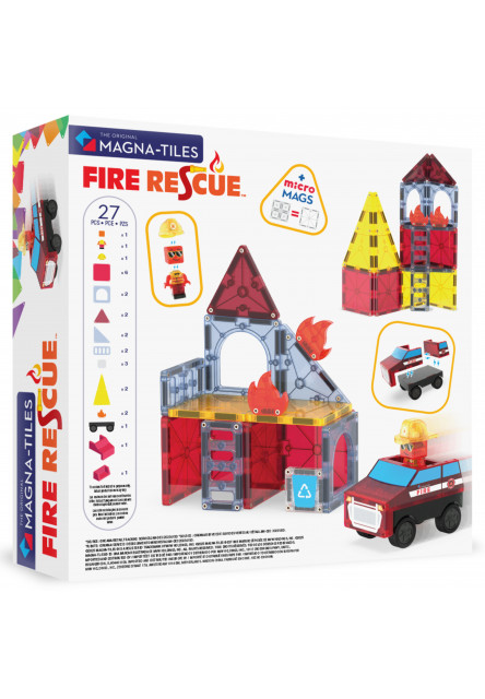 Magnetická stavebnica Fire Rescue 27 dielov