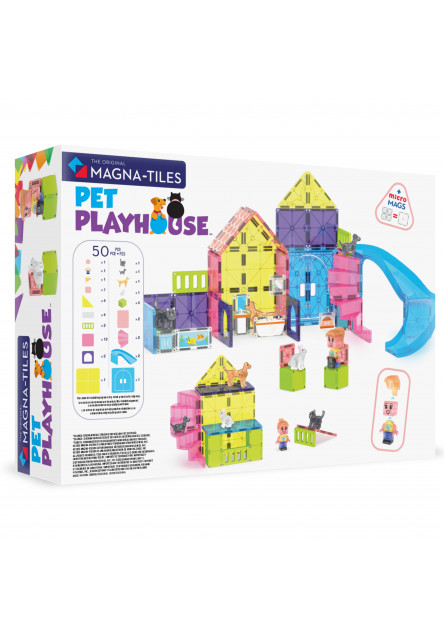 Magnetická stavebnica Pet Playhouse 50 dielov