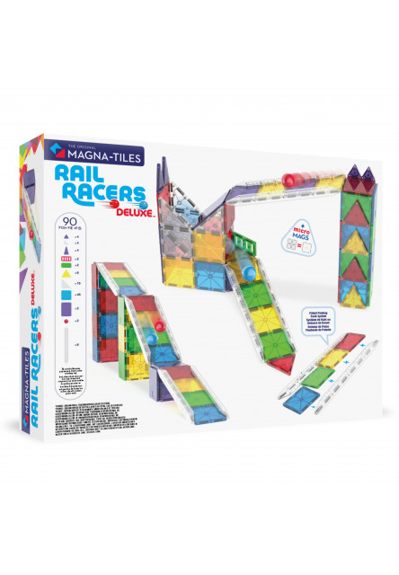 Magnetická stavebnica Rail Racers Deluxe 90 dielov