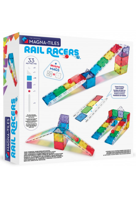 Magnetická stavebnica Rail Racers 33 dielov