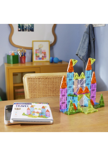 Magnetická stavebnica Travel Set Deluxe 55 dielov