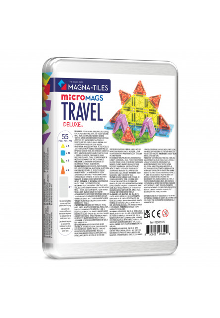 Magnetická stavebnica Travel Set Deluxe 55 dielov