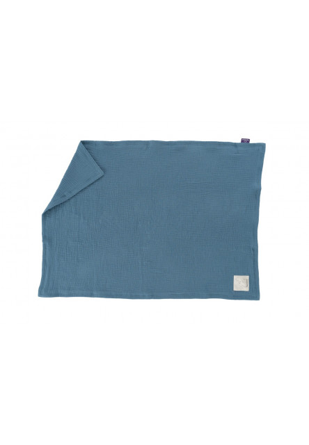 Mušelínová deka 100 x 75 cm Jeansblau