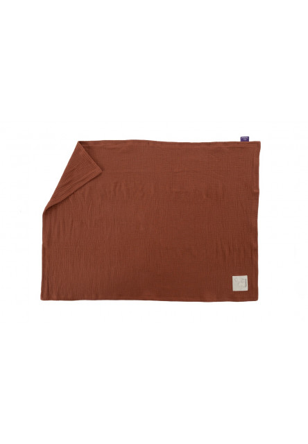 Mušelínová deka 100 x 75 cm Terrakotta