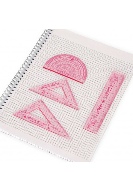 Set pravítok Legami Geometry Set - You Rule! - Unicorn