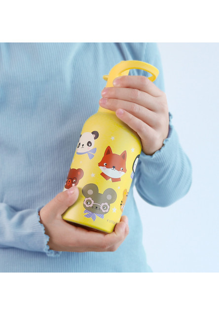 antikorová fľaša na pitie, 350 ml - zvierací kamaráti