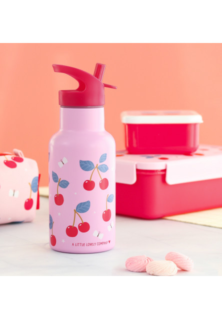 antikorová fľaša na pitie, 350 ml - čerešne