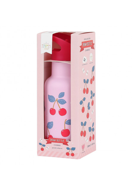 antikorová fľaša na pitie, 350 ml - čerešne