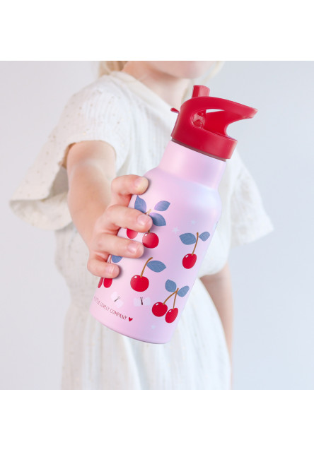 antikorová fľaša na pitie, 350 ml - čerešne